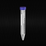 Показать информацию о Стерильная полипропиленовая коническая пробирка 17x120 мм 15 мл, синяя завинчивающаяся крышка, градуированная печать и поверхность для надписи 100шт