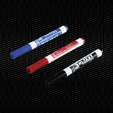 Show details for Felt tip pens with indelible ink blue colour 100pcs