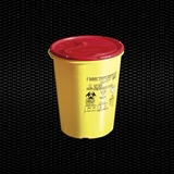 Показать информацию о 3-литровый круглый одноразовый защитный контейнер для игл и опасных отходов с крышкой N1