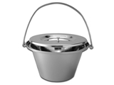 Show details for S/S COMMODE BUCKET WITH COVER - 5 l, 1 pc.