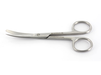 Picture of SCISSORS CURVED BLUNT/SHARP - 18 cm, 1 pc.