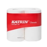 Показать информацию о Бумажные полотенца Katrin в рулонах по 100 м; 1 слой, 2 рулона / пачка.