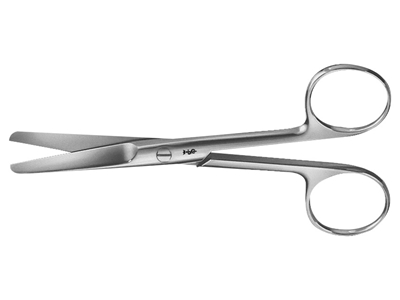 Picture of Aesculap surgical scissors, straight, blunt/blunt, 14.5 cm, bc314r