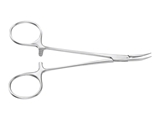 Show details for Aesculap micro-halsted hemostatic forceps - curved - 12.5 cm - bh109r