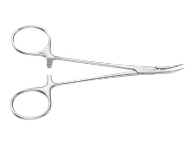 Picture of Aesculap micro-halsted hemostatic forceps - curved - 12.5 cm - bh109r