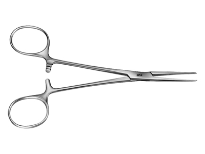 Picture of Aesculap Kelly hemostatic forceps, straight, blunt, 14 cm, bh134r