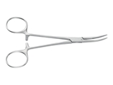 Show details for Aesculap Kelly hemostatic forceps, curved, blunt, 14 cm, bh135r