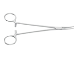 Show details for Aesculap Halsted hemostatic forceps, curved, blunt, 18.5 cm, bh203r