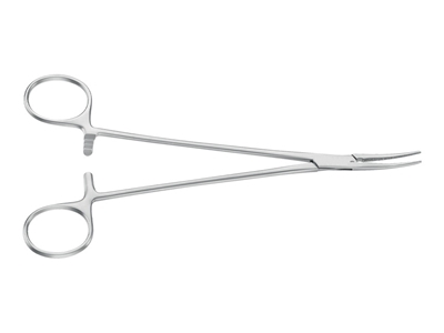 Picture of Aesculap Halsted hemostatic forceps, curved, blunt, 18.5 cm, bh203r