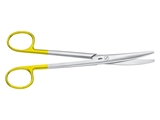 Show details for Aesculap mayo TC Durotip thin scissor, curved, ends blunt, 17cm, bc243r