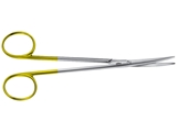 Show details for Aesculap baby Metzenbaum TC Durotip scissors, curved, blunt ends, 14.5 cm, bc259r