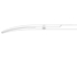 Picture of Aesculap baby Metzenbaum TC Durotip scissors, curved, blunt ends, 14.5 cm, bc259r