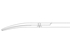 Picture of Aesculap Metzenbaum TC Durotip scissors, curved, blunt ends, 14.5 cm, bc261r