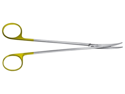 Picture of Aesculap Metzenbaum TC Durotip thin scissors, curved, blunt ends, 18 cm, bc271r