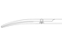 Picture of Aesculap Metzenbaum TC Durotip thin scissors, curved, blunt ends, 18 cm, bc271r