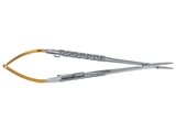 Show details for Aesculap Castroviejo TC Durogrip needle holder, straight, 0.4/18 cm, bm003r